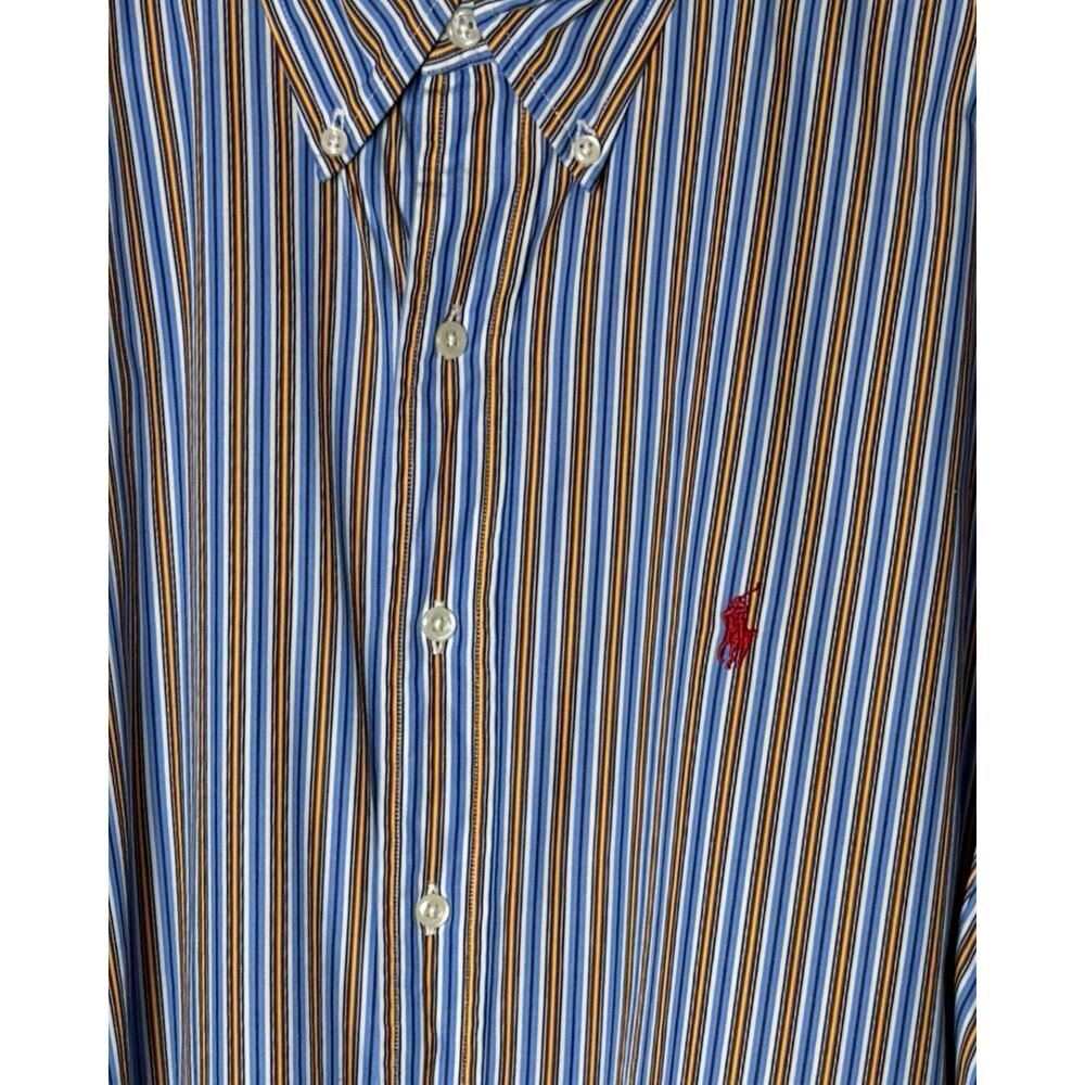 Ralph Lauren Shirt Mens Size L Classic Fit Multicolor Stripe Button Down Collar - Picture 5 of 10